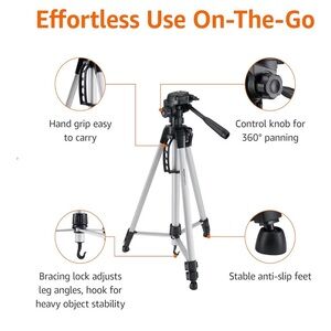Amazon basics lightweight tripod black 60 inches/152 cm